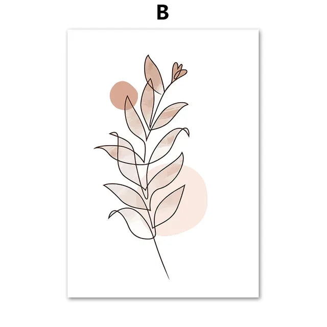 Modern Unframed Three-Panel Canvas Print