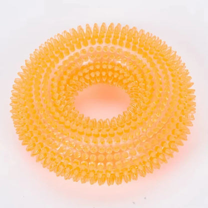 Bristle Ring Dog Toy for Interactive Play