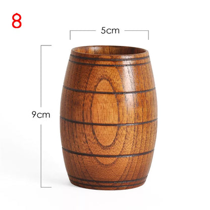 The Forest Sip: Handcrafted Natural Spruce Wood "Big Belly" Cup