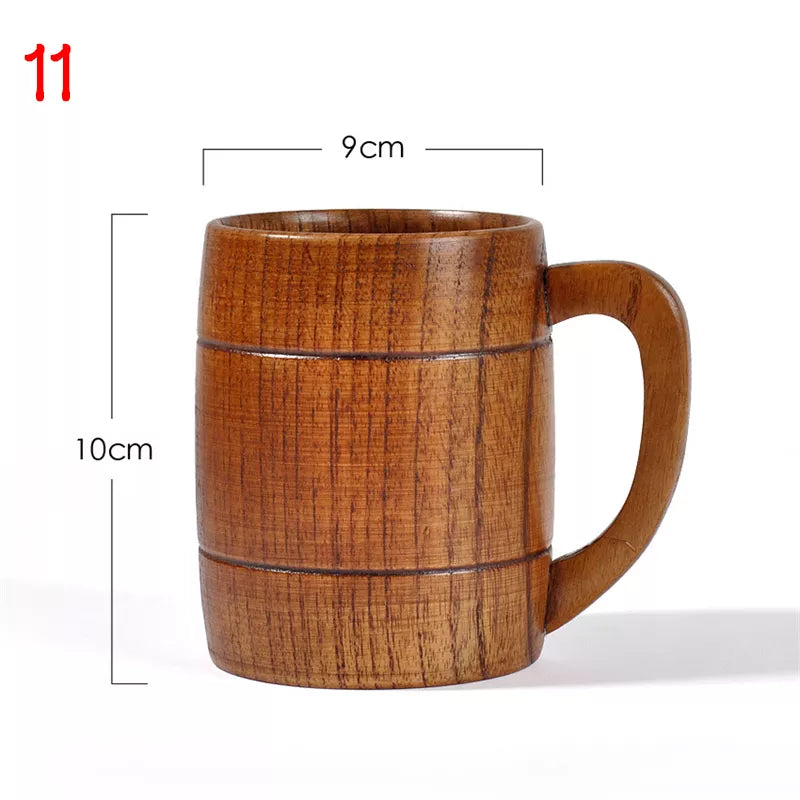 The Forest Sip: Handcrafted Natural Spruce Wood "Big Belly" Cup