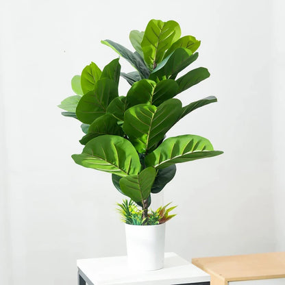 Artificial Palm Tree Indoor | Fake Fiddle Leaf Fig | Faux Tropical Plant