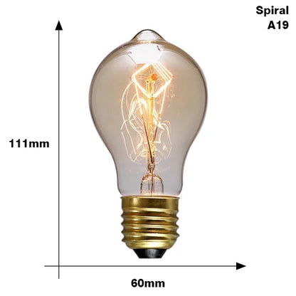 Classic E27 LED Globe Bulb - Vintage Style Warm White Bulb - 10,000-Hour Life Edison Bulb