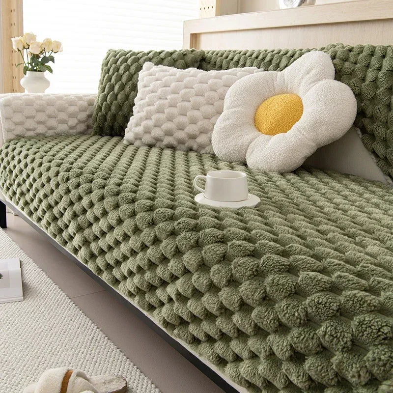 Soft Brushed Sofa Cover for L-Shaped Sectionals, Loveseats & Chairs