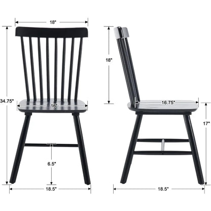 Windsor Dining Chairs Set of 2, French Country