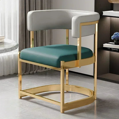 Contemporary Synthetic Leather Dining Chair – Perfect for Dining Rooms & Cafés