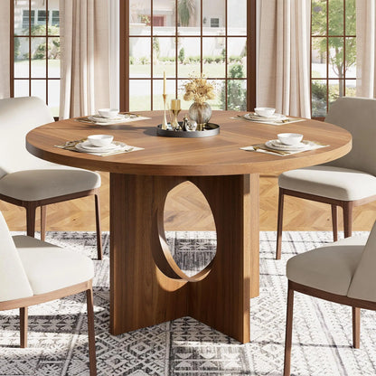 Round Pedestal Dining Table for 4–6