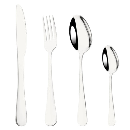 Modern Rainbow Flatware Set with Pigmented Finish