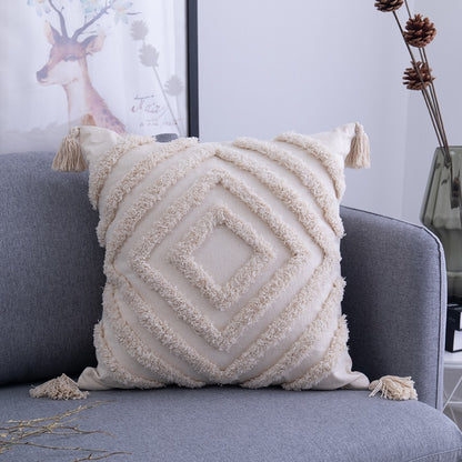 Handmade Tassel Cushion Cover