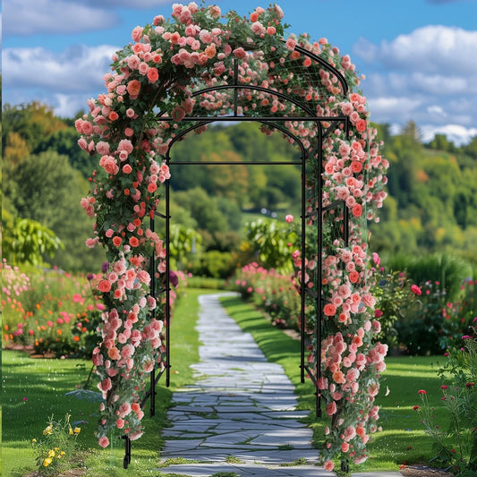 U Shaped Metal Garden Trellis for Climbing Plants
