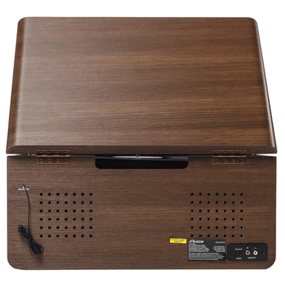 Monument 8-in-1 Wood Music Center Record Player Bluetooth CD Cassette Vinyl Radio