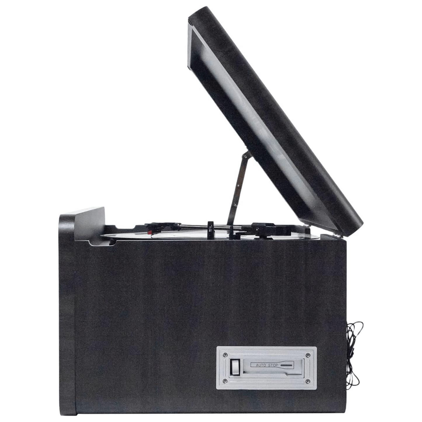 Monument 8-in-1 Wood Music Center Record Player Bluetooth CD Cassette Vinyl Radio