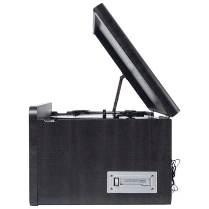 Monument 8-in-1 Wood Music Center Record Player Bluetooth CD Cassette Vinyl Radio