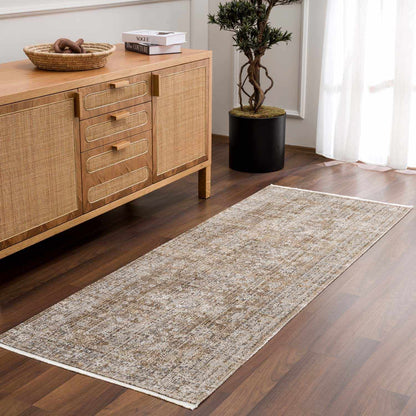 Transitional Tribal Washable Rug – Hauteloom Yamir Collection