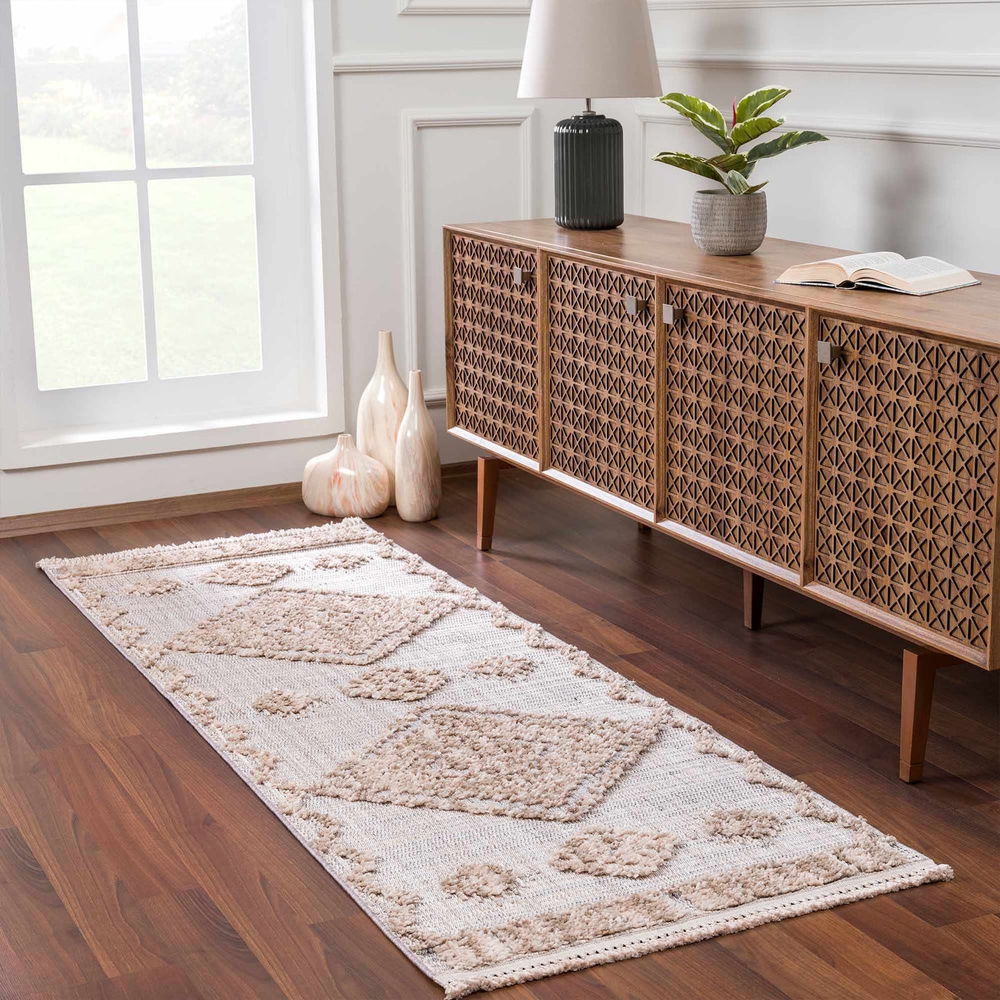 Southwestern Area Rug with Intricate Medallion Design