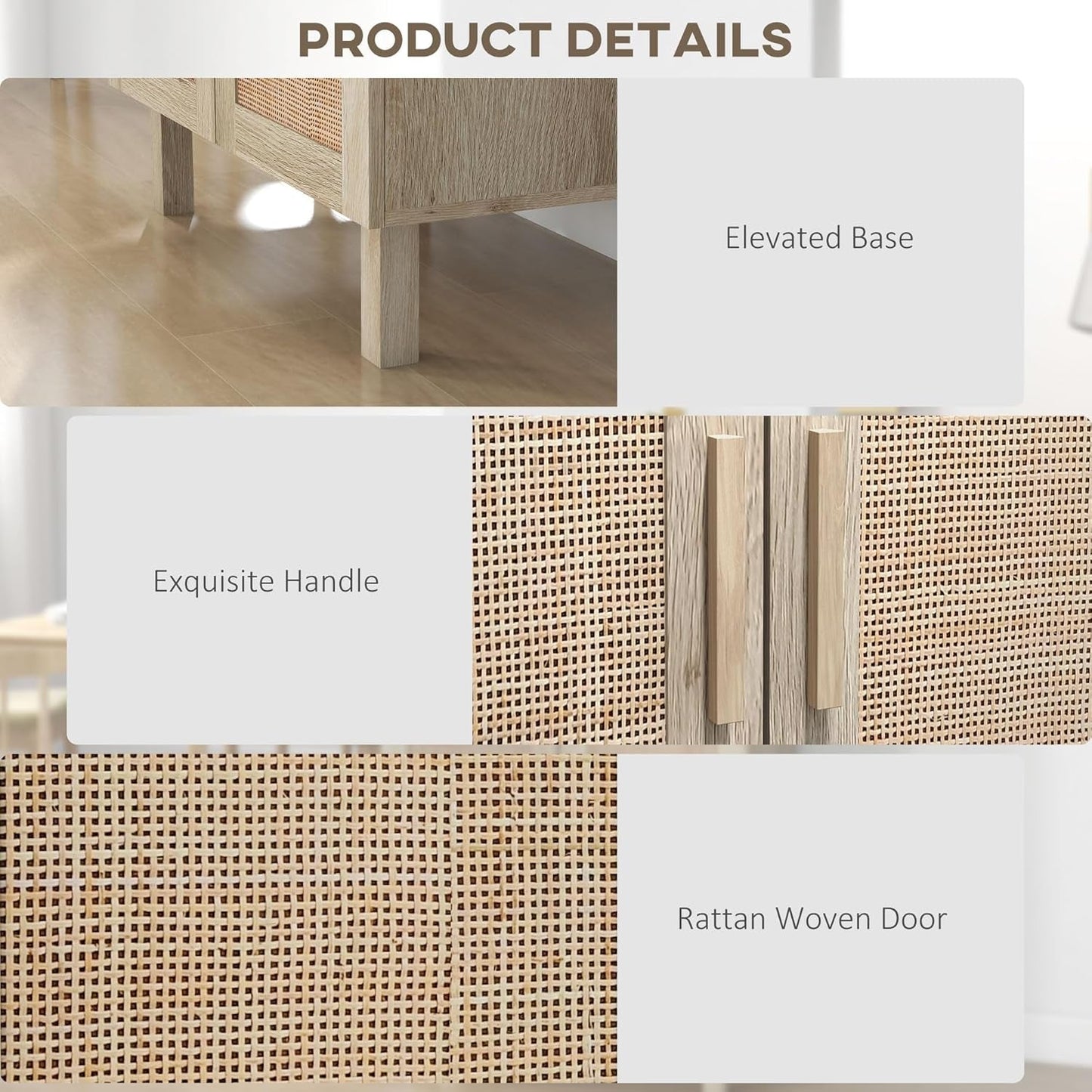 Natural Rattan Storage Cabinet – Easy Everyday Organization