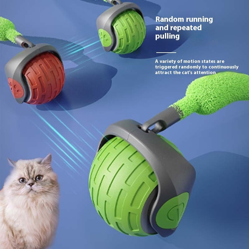 Tireless Playmate: Auto-Rolling Cat Ball with Prey-Like Movements