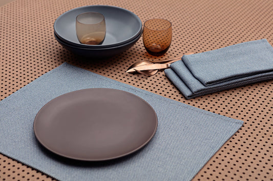Upcycled Cotton Placemats for a Natural Table Setting