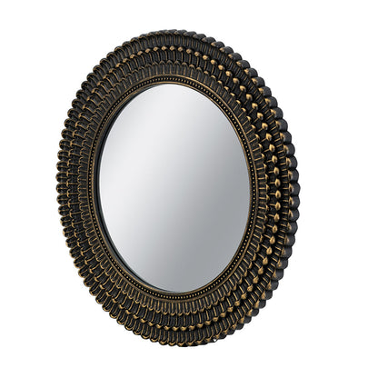 Round Decorative Mirror for Entryway and Living Room