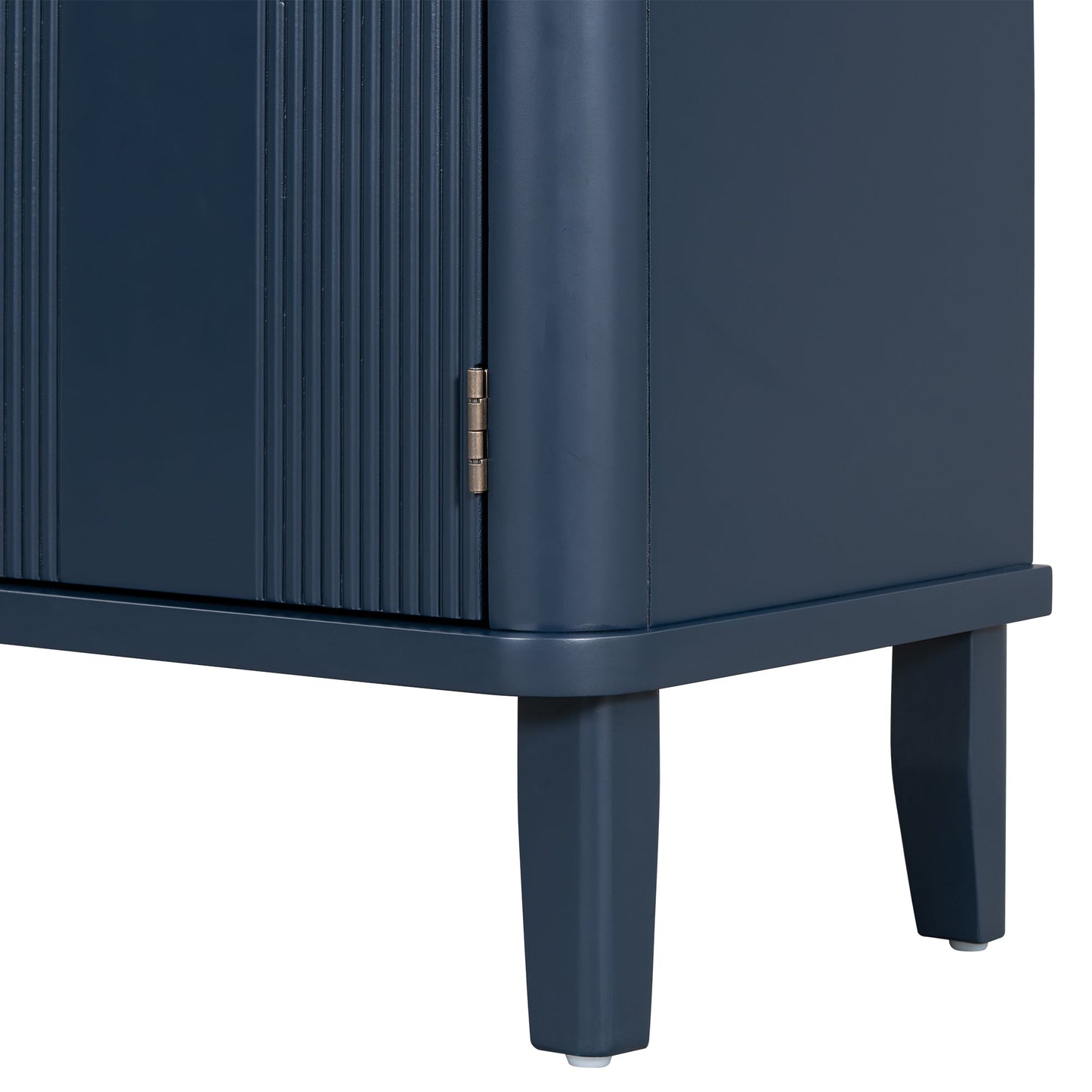 Three-Door Storage Cabinet with Solid Acacia Doors