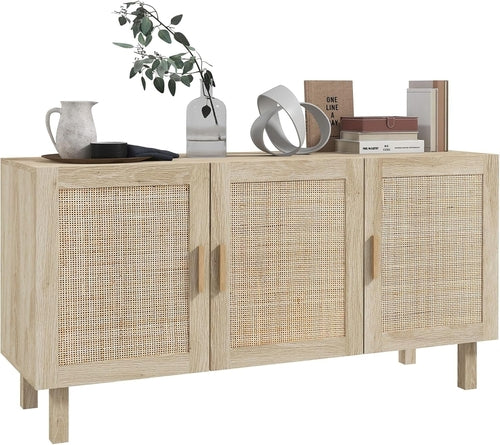Natural Rattan Storage Cabinet – Easy Everyday Organization