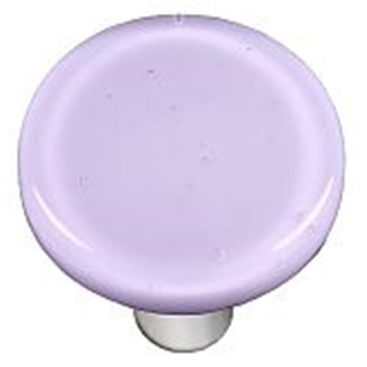 Neo-Lavender Round Glass Cabinet Knob