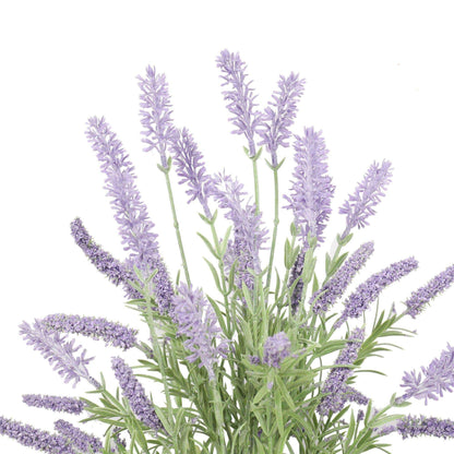 Lifelike 43 cm (6.9") Artificial Lavender Plant in Pot (Pet-Safe & Hypoallergenic)