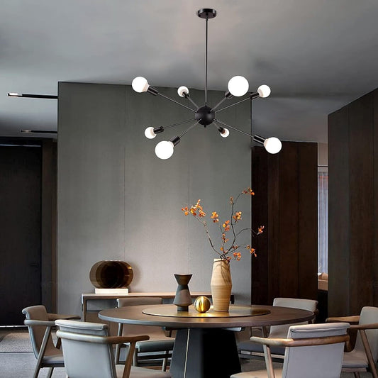 Vintage-Inspired 8-Bulb Sputnik Pendant Light