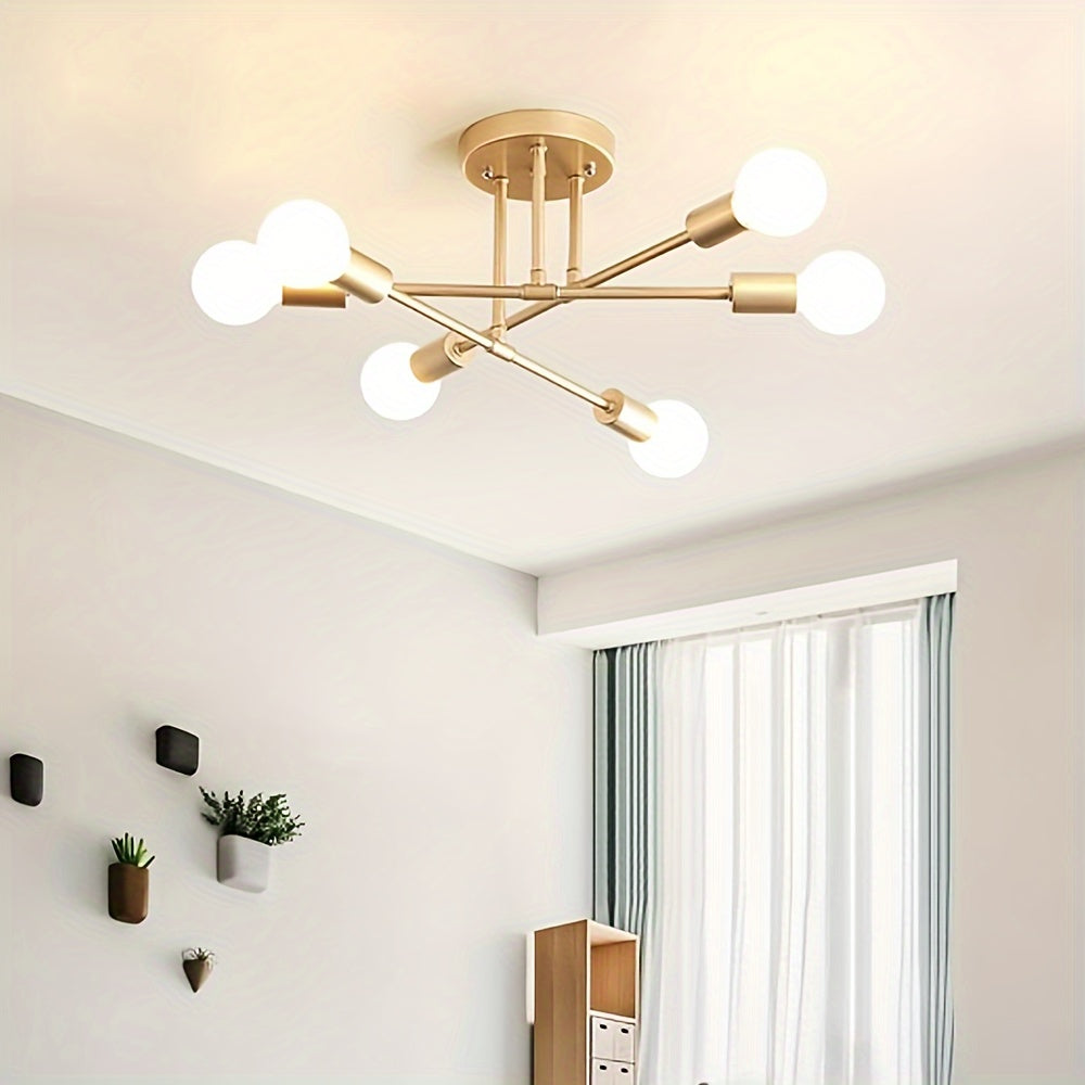 Sputnik Chic Metal Chandelier