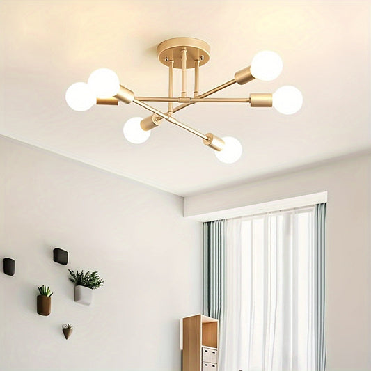 Sputnik Chic Metal Chandelier