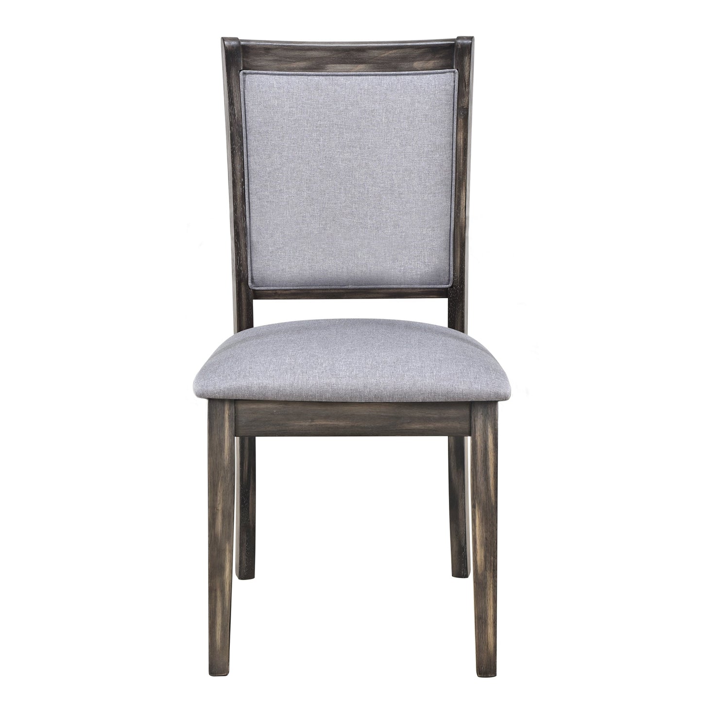 Extendable Trestle Table & Upholstered Linen Chairs