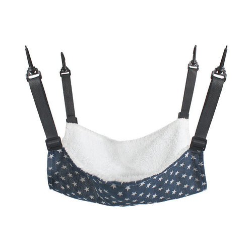 Adjustable Dual-Sided Cat Hammock in Star/Plaid Patterns