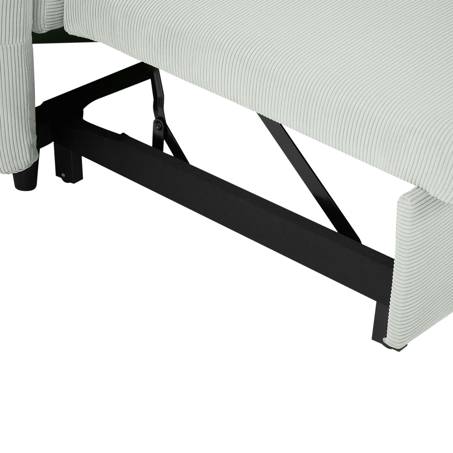 Willow Sage Green Corduroy Loveseat Sleeper - Mid-Century Style