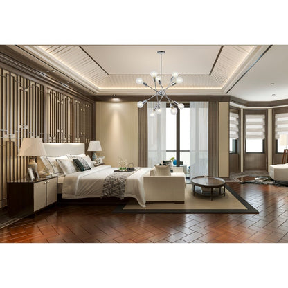 Modern Sputnik Chandelier Lighting 10 Lights With Adjustable