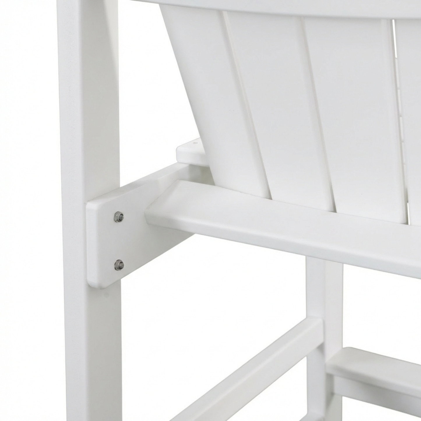 All-Weather HDPE Bar Height Adirondack Chair with Cup Holder