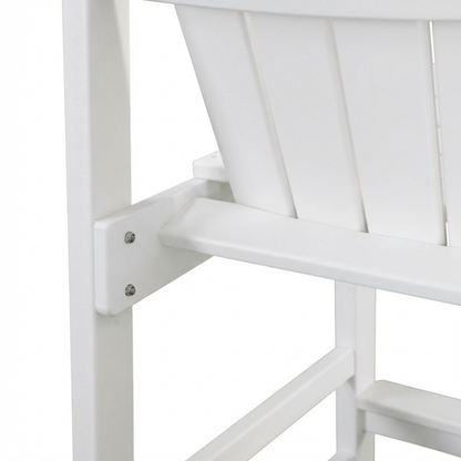 All-Weather HDPE Bar Height Adirondack Chair with Cup Holder