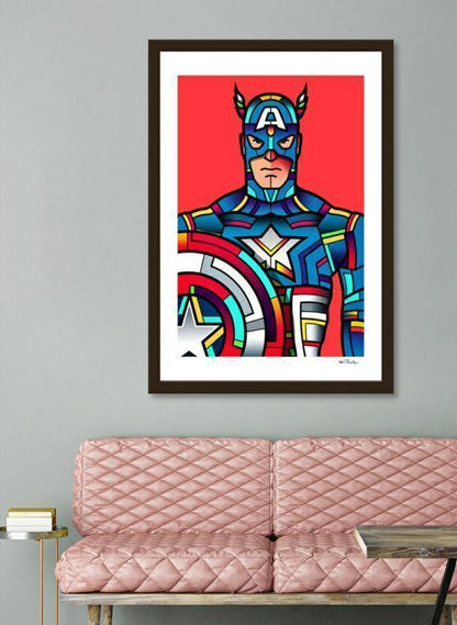 Vector Solid Wood Contemporary Frame with Acrylic Front – Custom Display (Frame Only)