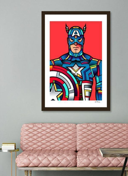 Vector Solid Wood Contemporary Frame with Acrylic Front – Custom Display (Frame Only)