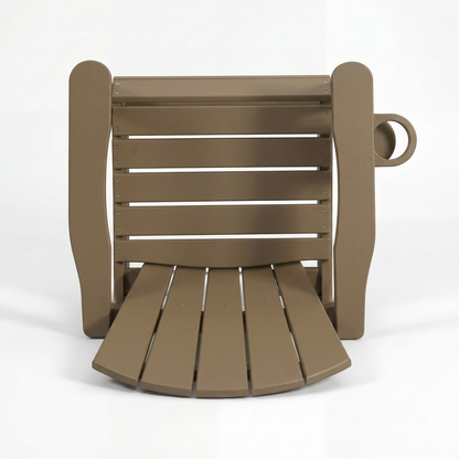 All-Weather HDPE Bar Height Adirondack Chair with Cup Holder