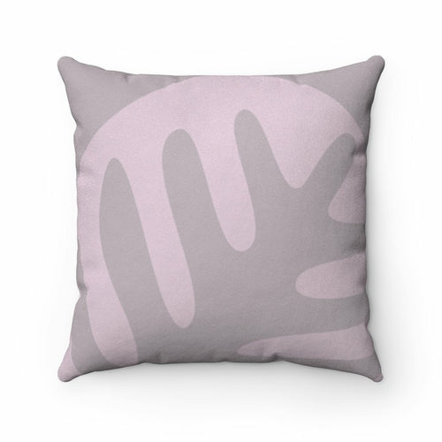 Abstract Print Faux Suede Cushion – Double-Sided Indoor Accent Pillow