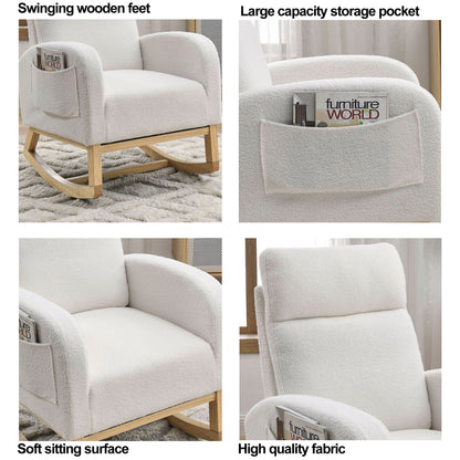 Ivory Rocking Chair – Gentle Motion, Everyday Comfort