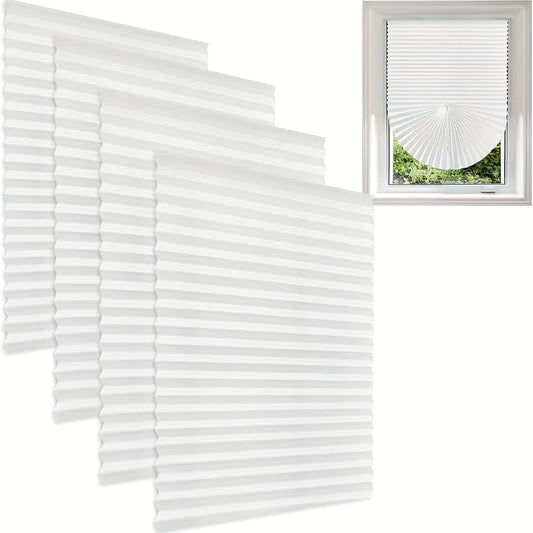 Self-Adhesive Pleated Fabric Shades | No-Drill, Cut-to-Size Cordless Blinds