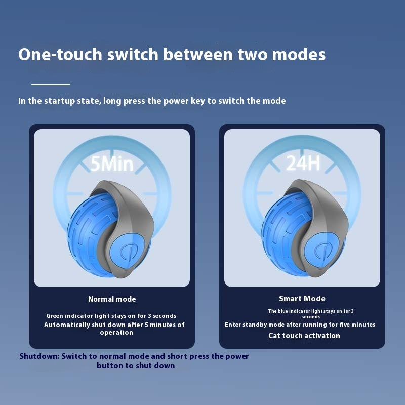 Tireless Playmate: Auto-Rolling Cat Ball with Prey-Like Movements