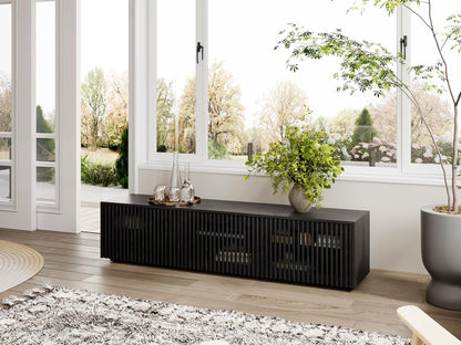 Mid-Century Modern Solid Wood TV Stand for TVs up to 65 Inches