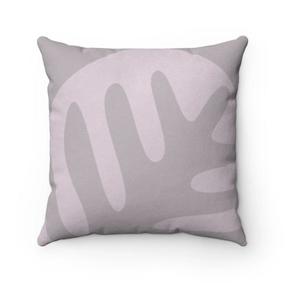 Abstract Print Faux Suede Cushion – Double-Sided Indoor Accent Pillow