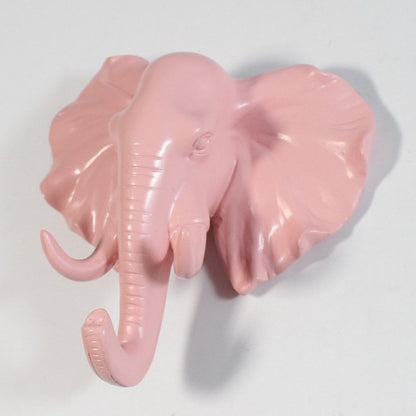 Resin Elephant Head Hook