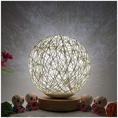 Wood Moon Table Lamp | USB Charged