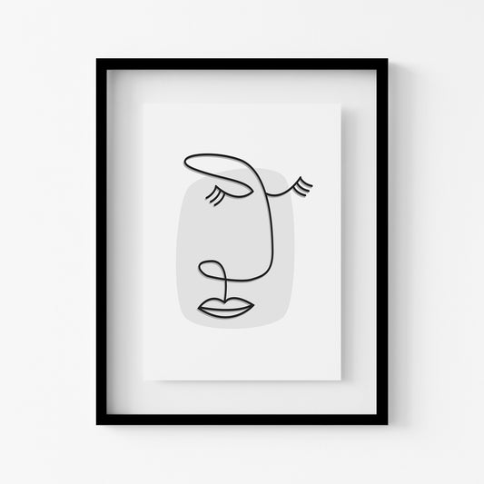 Minimalist Modern Art Print on Archival Matte Paper