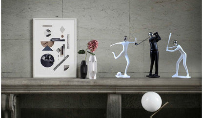Nordic-style abstract art statue for office and living room design