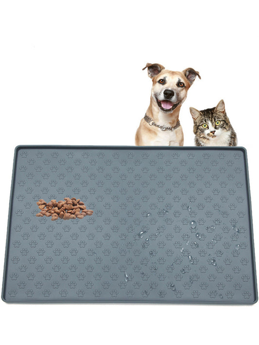 Thick Silicone Dog & Cat Feeding Mat (Non-Slip & Easy Clean)