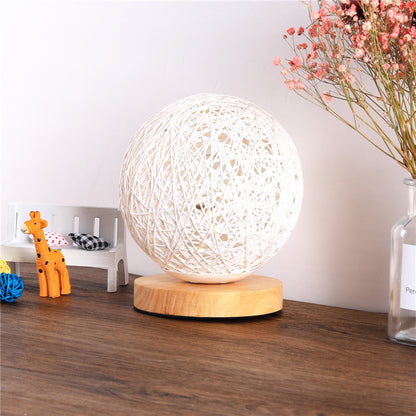Wood Moon Table Lamp | USB Charged